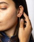 Brass Leruo Thin Earring